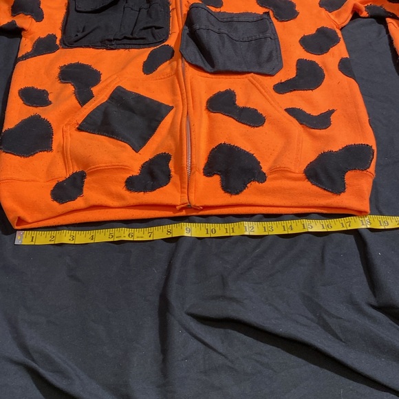 1 of 1 Custom Patchwork Zip-Up Hoodie - Picture 12 of 13